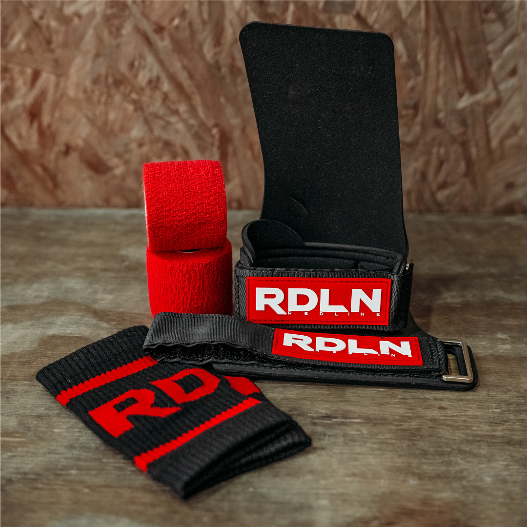Kit Phoenix Grip + Munhequeira Comfort + 2un. Thumb Tape - Redline RDLN